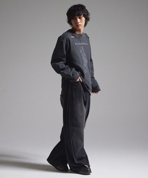 GRANCY トレーナー スウェット 「GRANCY」LinestoneDesign