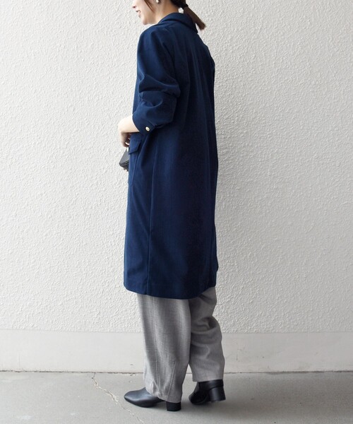 SHIPS any シャツワンピース any:「手洗い可能」コーデュロイ シャツ