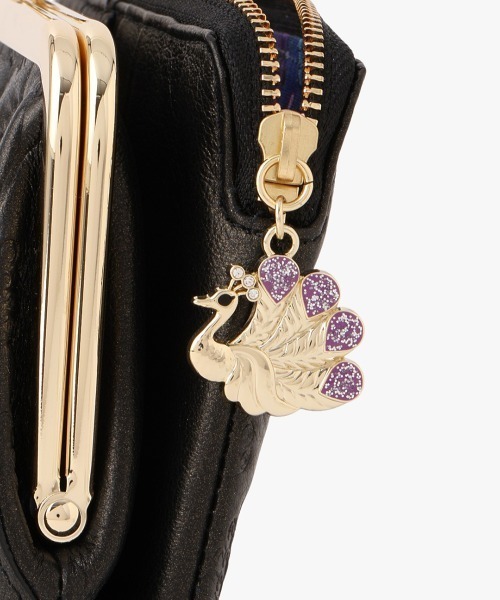 ANNA SUI（アナスイ） 財布 ピーコック 二つ折り口金長財布 レディース