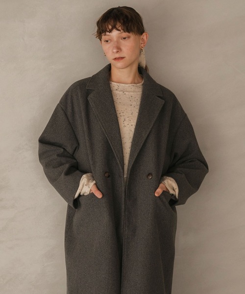 ENFOLD（エンフォルド） チェスターコート 36 ネイビー レディース