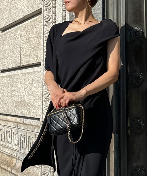 ワンピース ドレープワンショルダーワンピース : ZOZOTOWN Yahoo!店