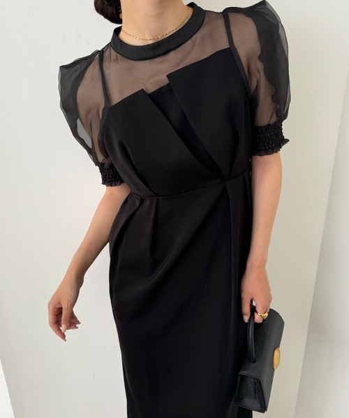 LE'RURE ドレス 「ZOZO限定」Irregular cutter combination dress