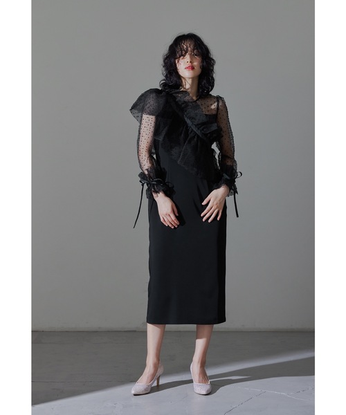 niana（ニアナ） ドレス ドットマルチケープセットドレス 付け襟 結婚