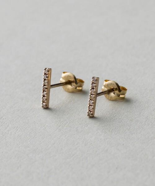 ete bijoux（エテ ビジュー） ピアス K18RBG パーティクル ピアス