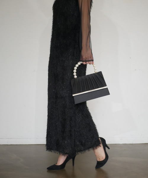 My shawty（マイシャウティー） ドレス glitter shaggy dress