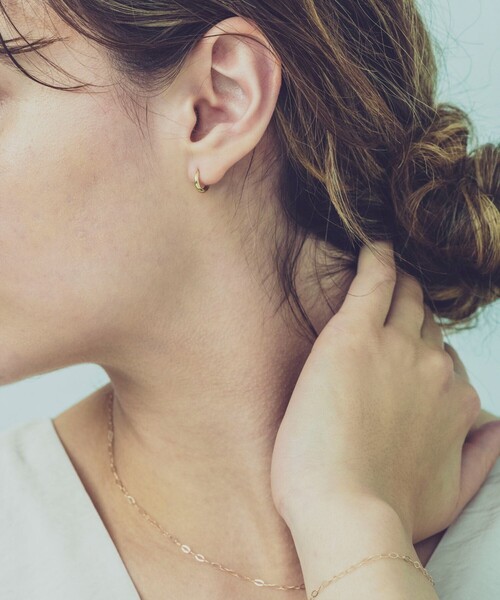 ete（エテ） ピアス K18YG フープ ピアス レディース : ZOZOTOWN Yahoo