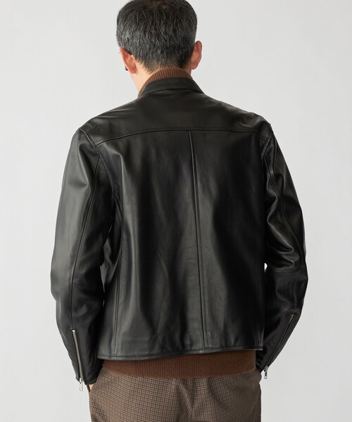 SHIPS（シップス） 革ジャン ライダース SHIPS: ラムレザー シングル