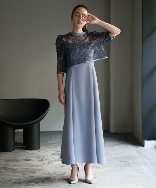 GIRL DRESS FOR NOW ドレス 「2WAY 着回しを楽しめる」レースブラウス