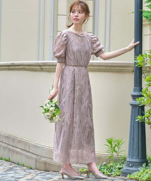 GIRL DRESS FOR NOW ドレス 「2WAY 着回しを楽しめる」総レースIライン