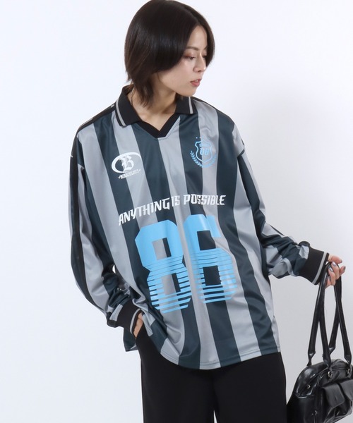 Aooo ゲームシャツ ロングサッカーシャツ ゲームTシャツ XL Aooo