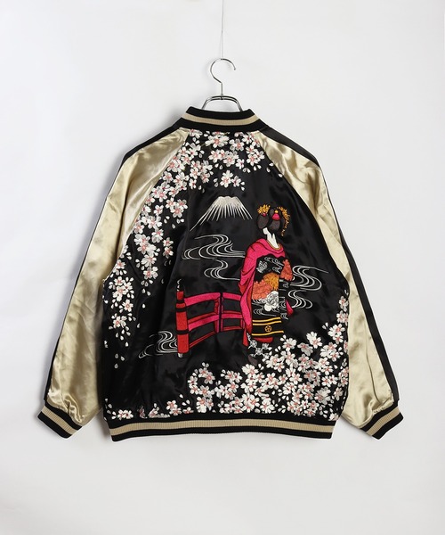 百花繚乱 スカジャン 和柄リバーシブルスカジャン（舞妓） メンズ