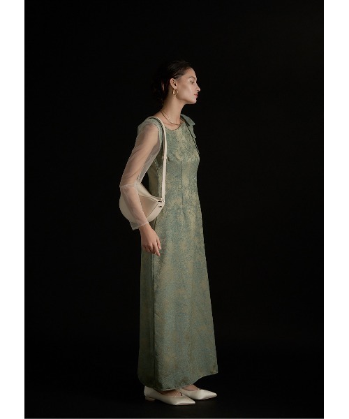 LE'RURE ドレス Shoulder ribbon jacquard dress : ZOZOTOWN Yahoo!店