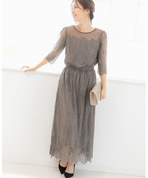 PREFERIR（プレフェリール） ドレス シアーレース 結婚式 パーティー