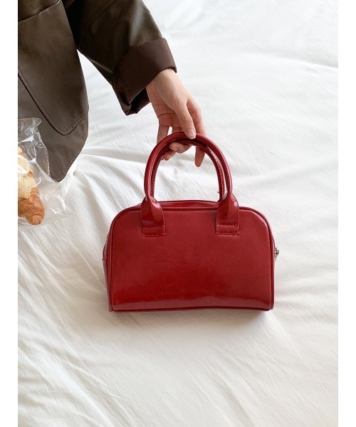 LYEON（リヨン） ボストンバッグ フェイクレザーミニボストンバッグ