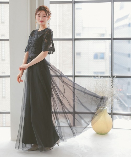 Retica（レティカ） ワンピース パーティー ドレス 二次会 シースルー