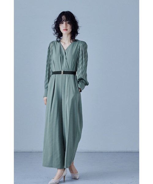 niana（ニアナ） パンツドレス カシュクールデザインパンツドレス