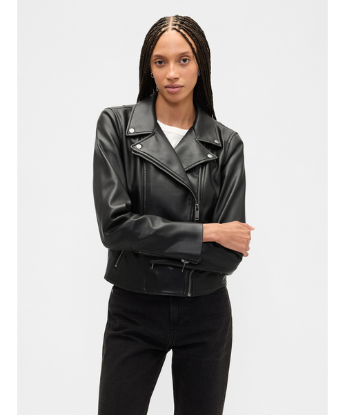 GAP（ギャップ） レザージャケット ライダース ヴィーガンレザー