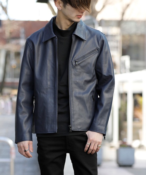 London Denim（ロンドンデニム） 革ジャン ライダース ラムレザー