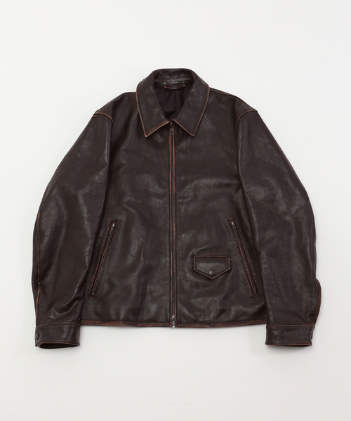 EDIFICE（エディフィス） 革ジャン ライダース ラムレザー フレンチ