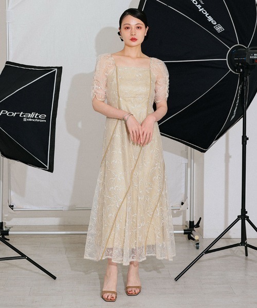 DONOBAN（ドノバン） ドレス 「ANDRESD」wave piping frare dress