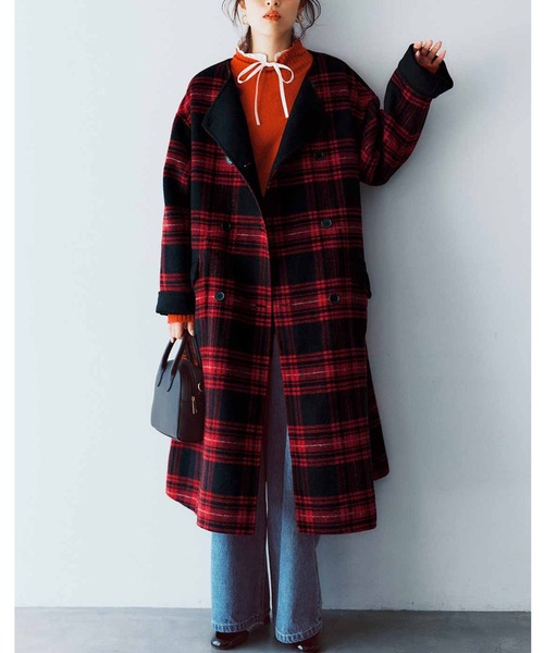 IEDIT（イディット） ノーカラーコート コート きくちあつこさんコラボ