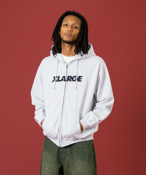 XLARGE（エクストラ ラージ） パーカー STANDARD LOGO ZIP UP HOODED