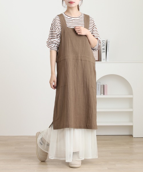 l'atelier Nuuit（アトリエ ヌイ） エプロン ワンピースエプロン