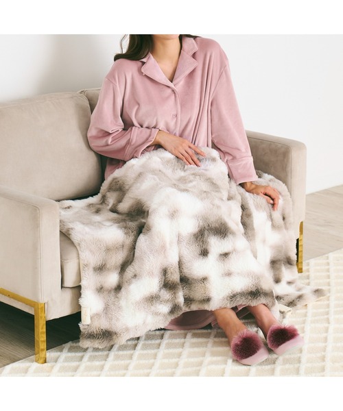 Francfranc（フランフラン） ヒーター付きブランケット グレー