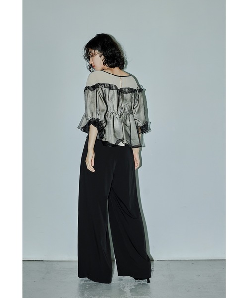 niana（ニアナ） パンツドレス ギャザートップスワイドパンツ