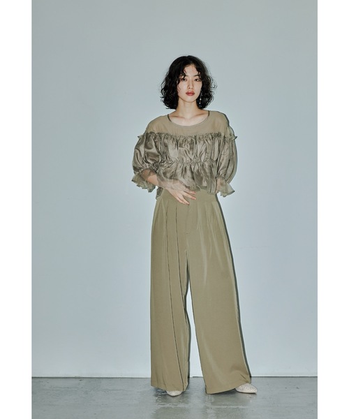 niana（ニアナ） パンツドレス ギャザートップスワイドパンツ