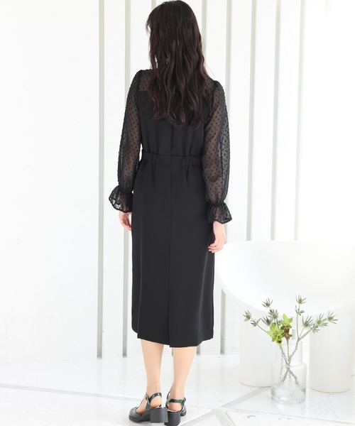 PourVous（プールヴー） ドレス フロッキードット パーティードレス