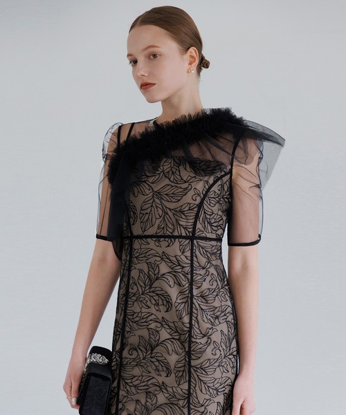 Leja（レジャ） ドレス 「LEJA」3WAYフラワーチュールアシンメトリーI