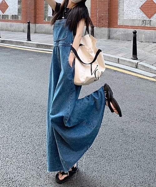 gossip!ロサンゼルス ジャンパースカート デニム ジャンパースカート