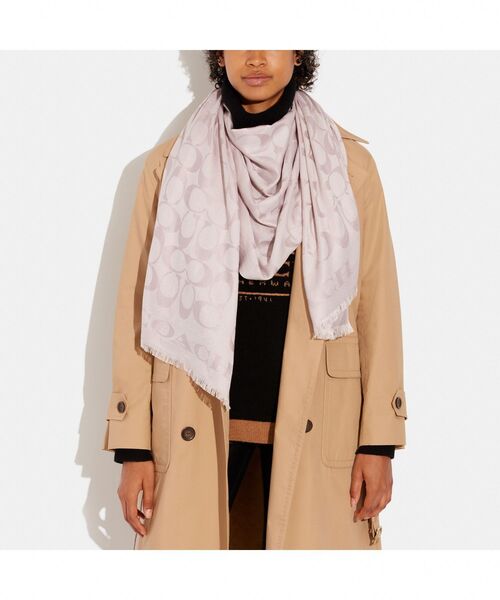 COACH（コーチ） ストール マフラー シグネチャー ストール レディース