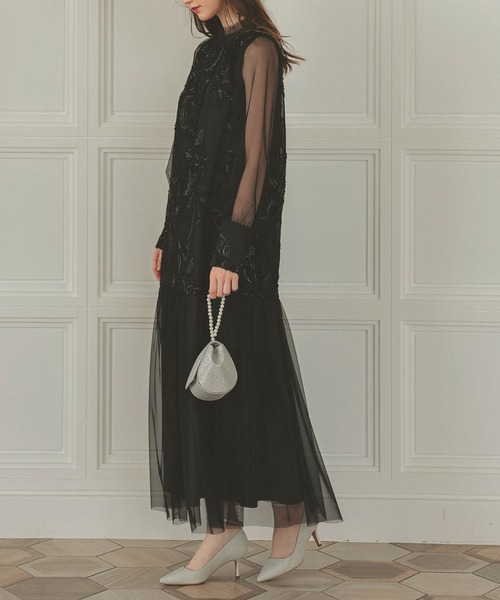 Dorry Doll（ドリードール） ドレス フェザーフラワーチュールドレス