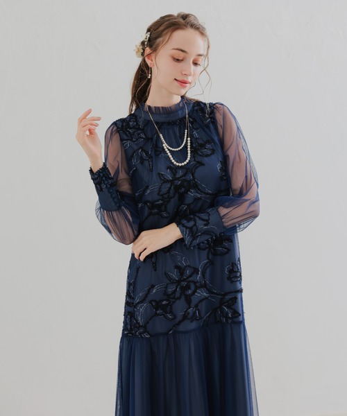 Dorry Doll（ドリードール） ドレス フェザーフラワーチュールドレス