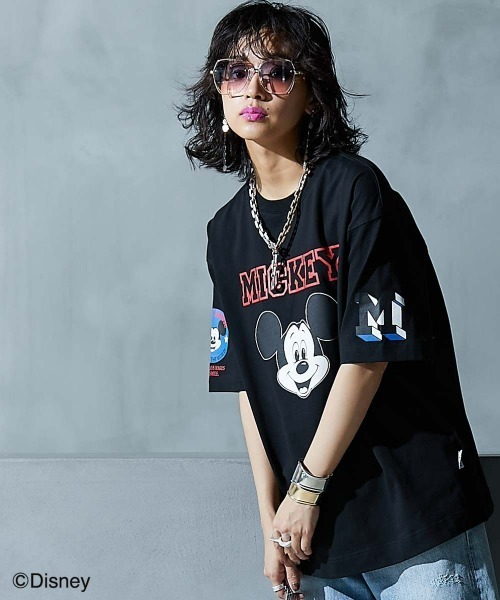 Disney（ディズニー） tシャツ ミッキーマウス/綿100％フェイス