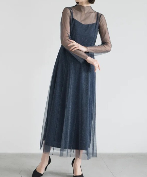 kaene（カエン） ワンピース ラメチュールメロウワンピース/100535