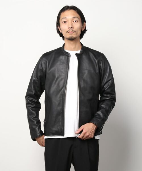 BEAMS HEART（ビームス ハート） レザージャケット MEDIUM ブラック