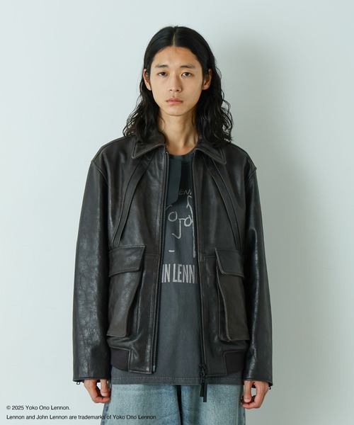 NANO universe（ナノ・ユニバース） 革ジャン ライダース 「HOTEL