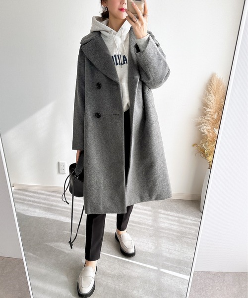 &. NOSTALGIA（ノスタルジア） コート チェスターコート ウール混