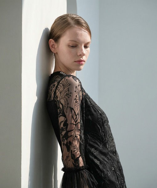 Leja（レジャ） ドレス 「LEJA」フラワーレースジュエルカラーIライン