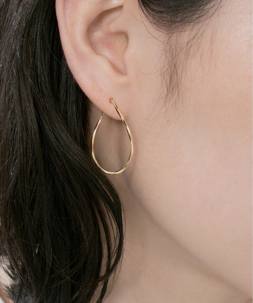 Jewel closet by L&Co. ピアス K10 フープ ピアス レディース メンズ