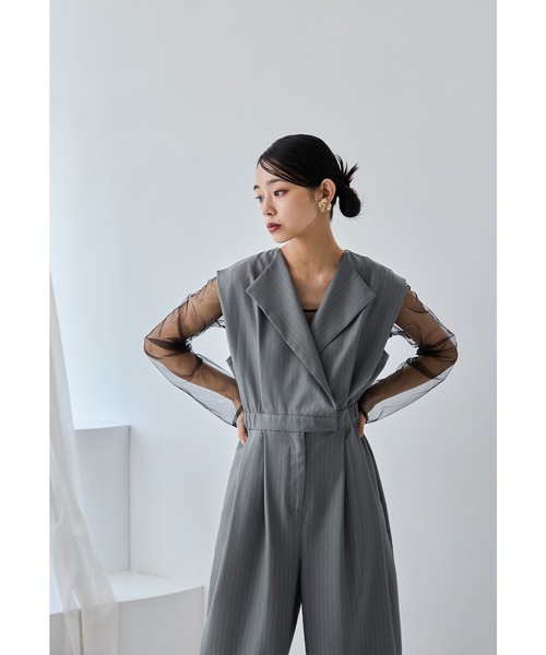 niana（ニアナ） パンツドレス スタンドアウトカラーオールインパンツ