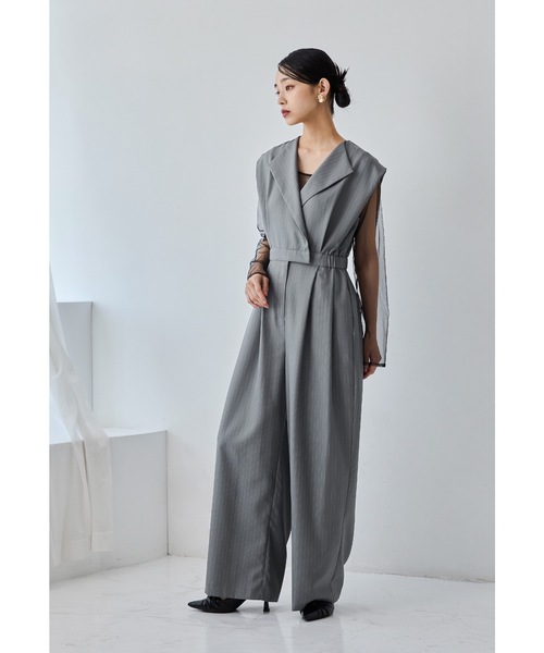 niana（ニアナ） パンツドレス スタンドアウトカラーオールインパンツ