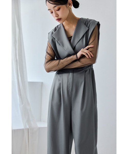 niana（ニアナ） パンツドレス スタンドアウトカラーオールインパンツ