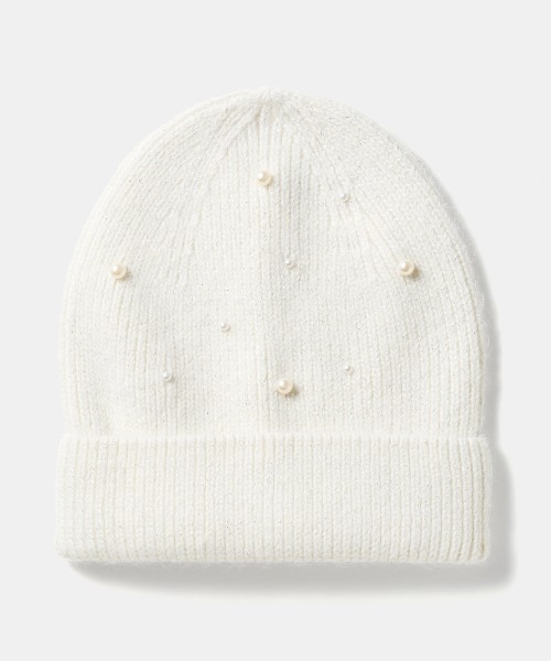 チュチュアンナ（tutuanna） ニット帽 ニットキャップ パール付き