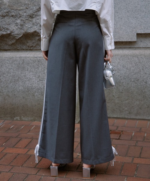 EIMY ISTOIRE（エイミーイストワール） パンツ リボンラインワイド