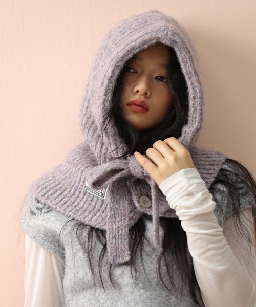 Chiina ニット帽 ニットキャップ Chiina /ミックスカラー アクリル