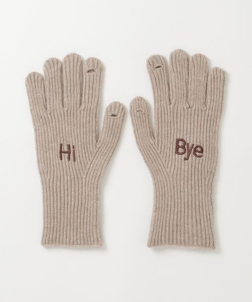 手袋 ロゴ刺繍グローブ手袋/スマホ対応/新色追加 レディース